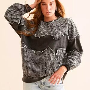 NWT Gilded Intent Pieced Pullover